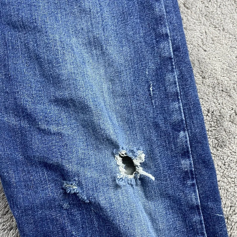 Levis 513 Slim Straight‎ Jeans Mens 36x30 Blue Medium Wash Mid Rise Denim